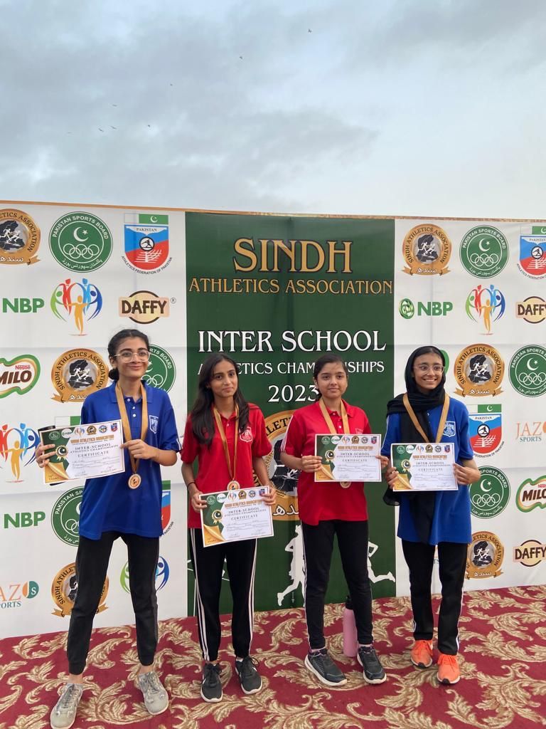 Winners of First Sindh Athletics Inter School Championship
